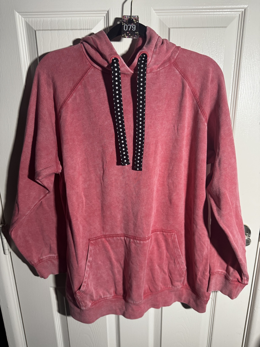 torrid Vintage Wash Pink Pullover Hoodie with Star Drawstrings
